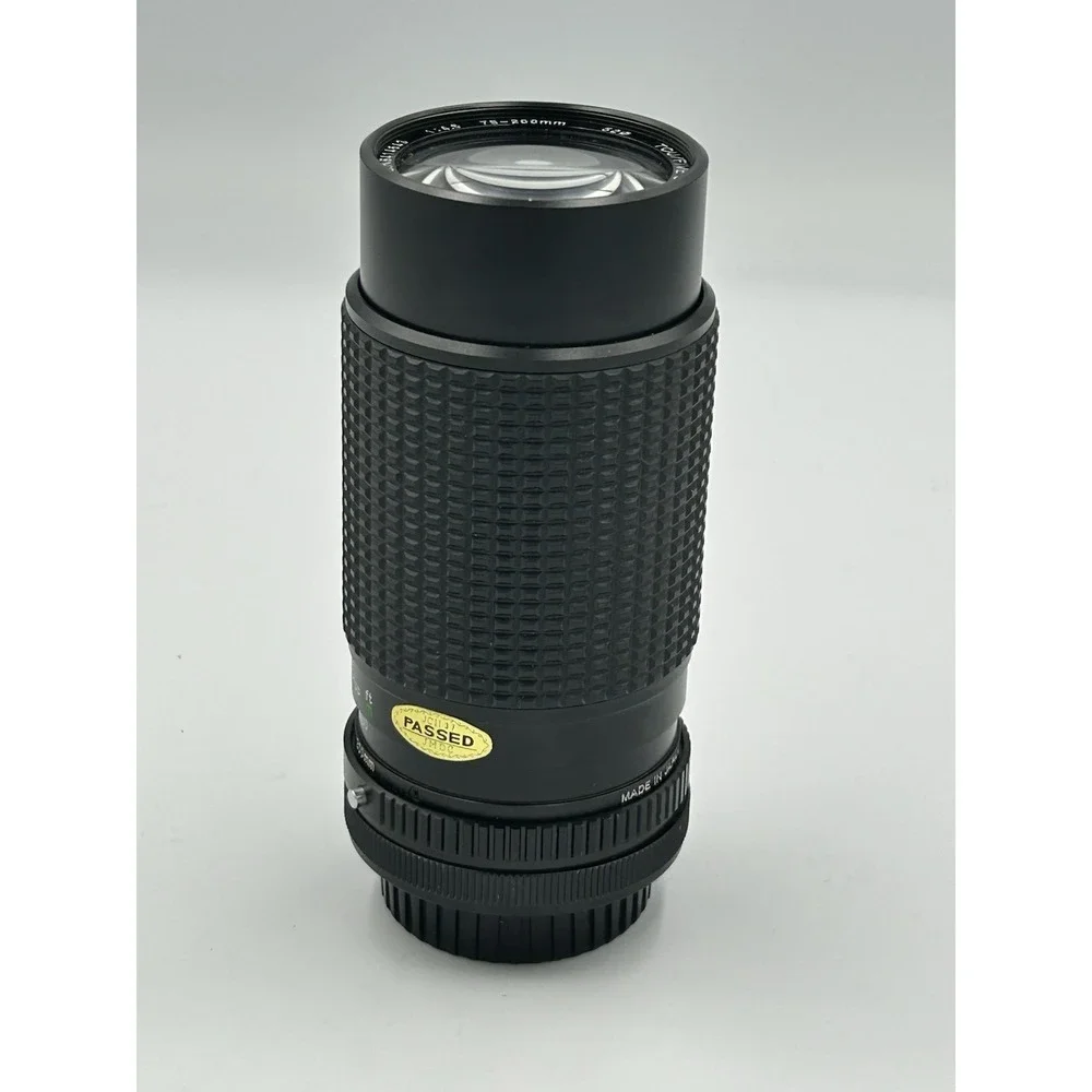 Tou/Five Star Macro Zoom Lens 75-200mm f1:4.5 for Canon FD Mount No. K8414643.